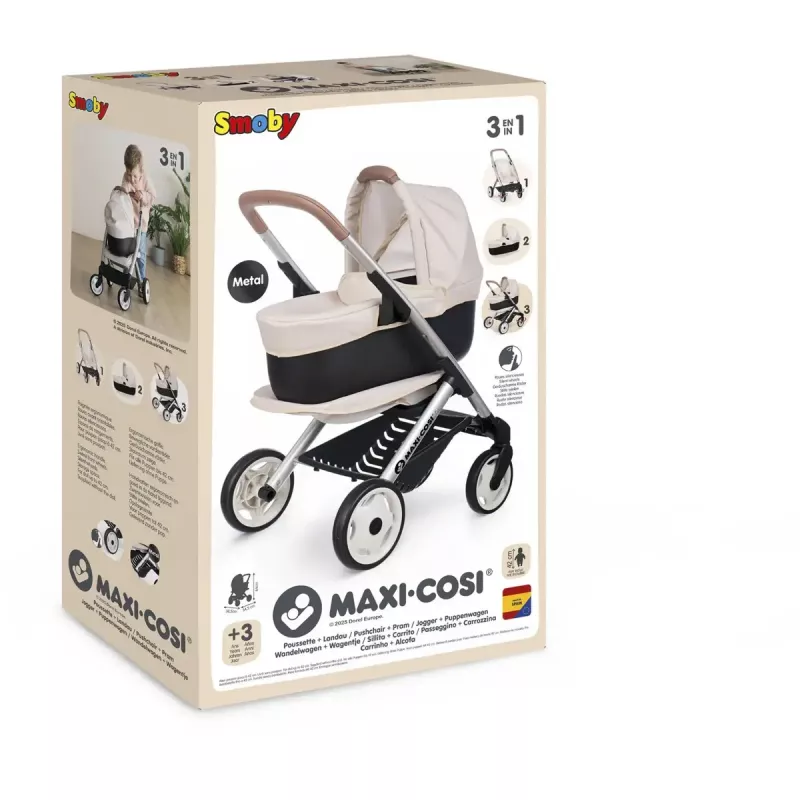 Puppenwagen 3-in-1 Simba-Dickie Smoby Maxi-Cosi beige