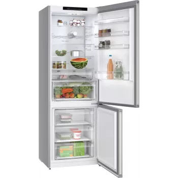 Bosch Serie 4 KGN492IAF Kühl-Gefrierkombination freistehend 440 L Edelstahl