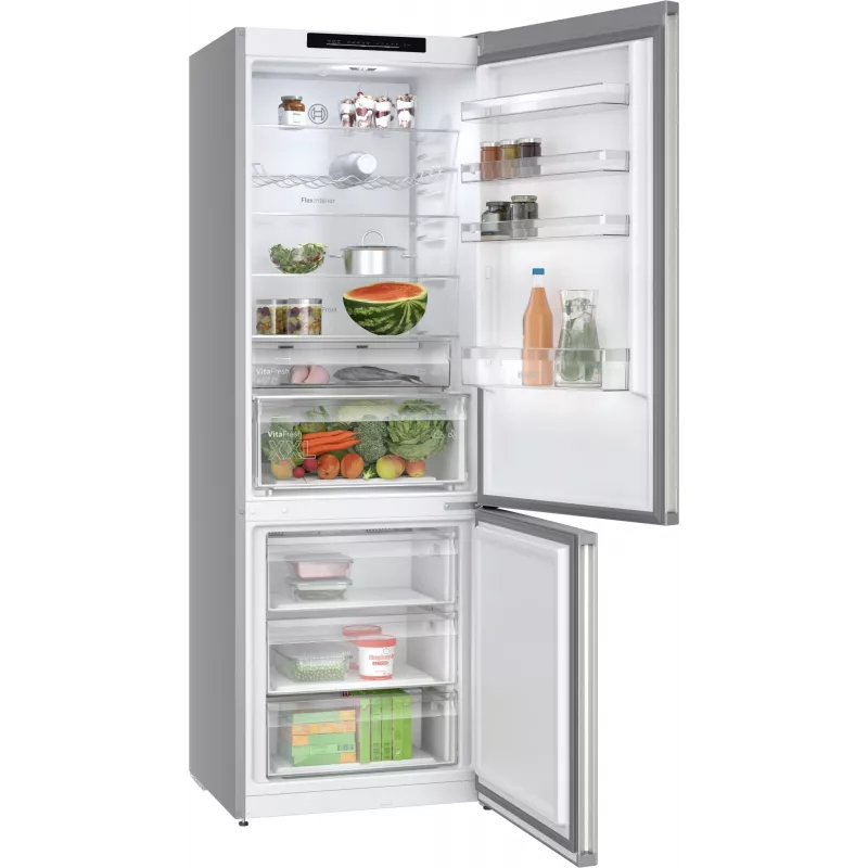 Bosch Serie 4 KGN492IAF Kühl-Gefrierkombination freistehend 440 L Edelstahl