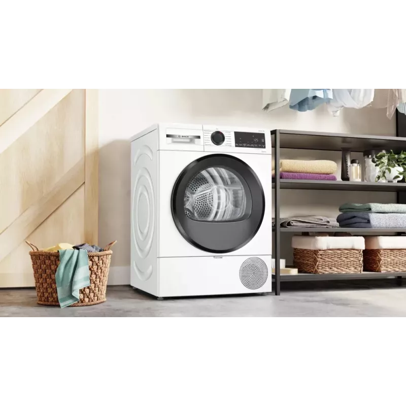 Bosch Serie 6 WQG243D41 Wäschetrockner Freistehend Frontlader 9 kg Weiß