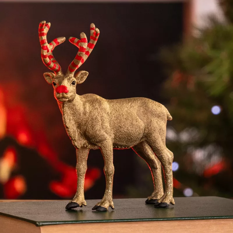 schleich WILD LIFE Jubiläums-Rentier in Gold, 14 Jahr(e), Mehrfarbig, 1 Stk.