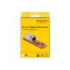 DeLOCK Konverter M.2 Key B+M Stecker auf RJ45 2,5 Gigabit LAN-Port