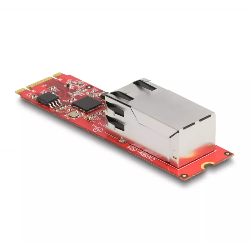 DeLOCK Konverter M.2 Key B+M Stecker auf RJ45 2,5 Gigabit LAN-Port