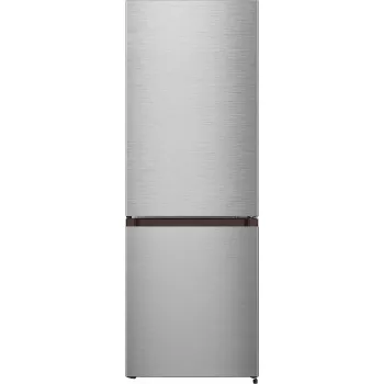 Freistehender Kühlschrank BOMANN KG 322.1, 175 L Gesamtvolumen, Edelstahl, Kühlteil 122 L + Gefrierteil 53 L, Klasse D, 39 dB
