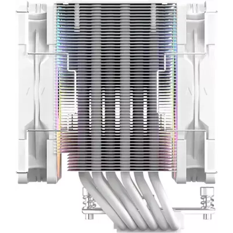 CPU-Kühler SCYTHE Mugen 6 Dual Fan White ARGB Edition, zwei 120-mm-Lüfter, weiße Oberfläche