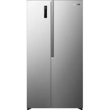 Gorenje Side by Side NRS917E41X SI, freistehend, American Door, Grau, 2 Türen, Touch, LED