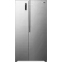 Gorenje Side by Side NRS917E41X SI, freistehend, American Door, Grau, 2 Türen, Touch, LED