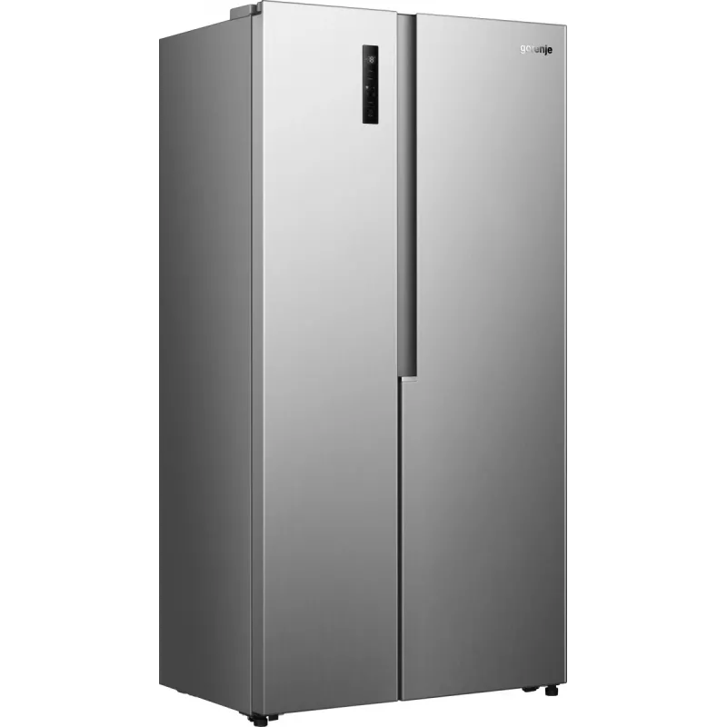 Gorenje Side by Side NRS917E41X SI, freistehend, American Door, Grau, 2 Türen, Touch, LED