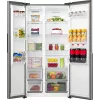 Gorenje Side by Side NRS917E41X SI, freistehend, American Door, Grau, 2 Türen, Touch, LED