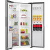 Gorenje Side by Side NRS917E41X SI, freistehend, American Door, Grau, 2 Türen, Touch, LED