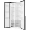 Gorenje Side by Side NRS917E41X SI, freistehend, American Door, Grau, 2 Türen, Touch, LED