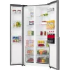 Gorenje Side by Side NRS917E41X SI, freistehend, American Door, Grau, 2 Türen, Touch, LED