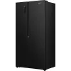 Gorenje HZF55082 NRS917E41BX G400, Freistehend, American Door, Schwarz, 2 Türen, Touch, LED