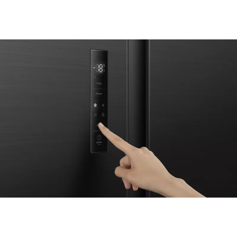 Gorenje HZF55082 NRS917E41BX G400, Freistehend, American Door, Schwarz, 2 Türen, Touch, LED