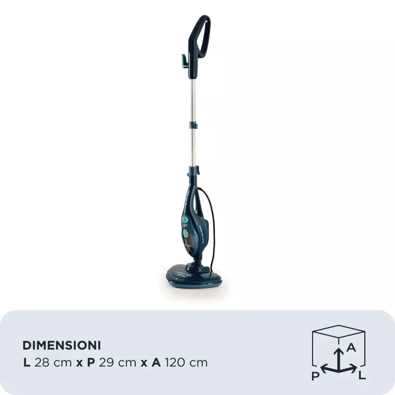 Ariete 4164 Dampfreiniger 10 in 1, Dampfreiniger, tötet 99,9 % der Keime und Bakterien, Zubehörset, unbegrenzte Betriebsdauer, 1500 Watt