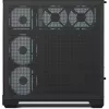 Tower-Gehäuse APNX V2-F-BK-v1 mit drei gehärteten Glasplatten, schwarz
