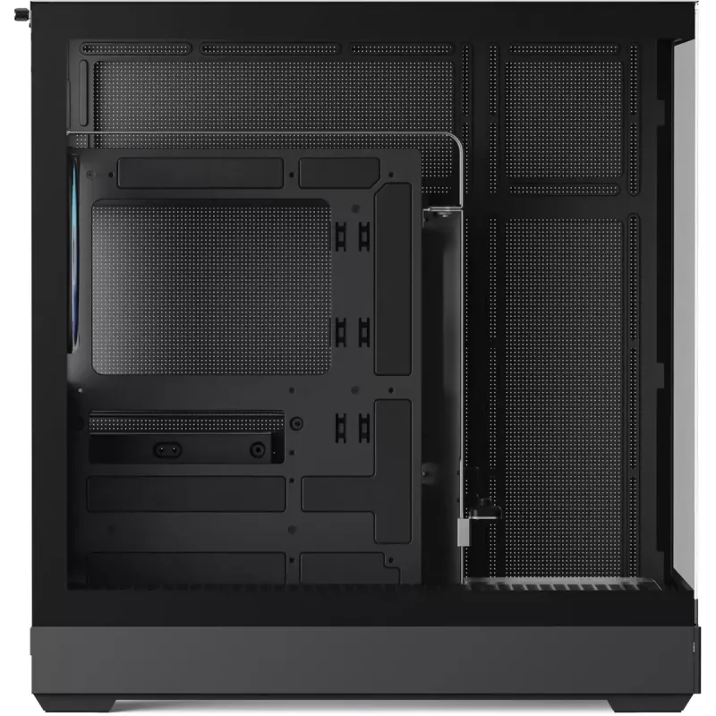 Tower-Gehäuse APNX V2-F-BK-v1 mit drei gehärteten Glasplatten, schwarz