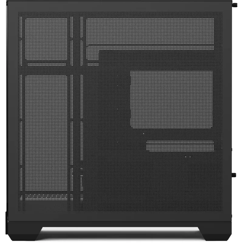 Tower-Gehäuse APNX V2-F-BK-v1 mit drei gehärteten Glasplatten, schwarz