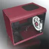RAIJINTEK METIS PLUS Mini Tower PC-Gehäuse Rot — Mini-ITX, 1x 3,5-Zoll-Schacht, 4x 2,5-Zoll-Schächte, 120-mm-Lüfter