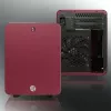 RAIJINTEK METIS PLUS Mini Tower PC-Gehäuse Rot — Mini-ITX, 1x 3,5-Zoll-Schacht, 4x 2,5-Zoll-Schächte, 120-mm-Lüfter