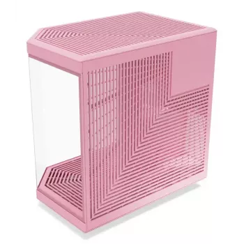 HYTE Y70 Milk Midi Tower PC-Gehäuse, Pink — unterstützt 120/140 mm Lüfter, 2,5 Zoll & 3,5 Zoll Laufwerke, unteres Netzteil, 320×470×470 mm