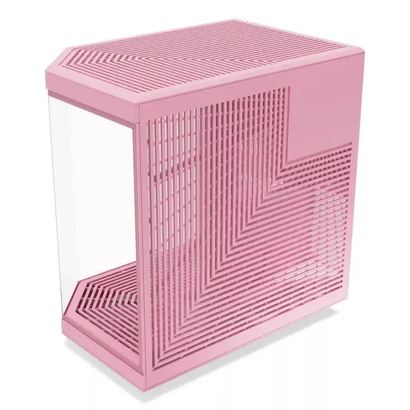 HYTE Y70 Milk Midi Tower PC-Gehäuse, Pink — unterstützt 120/140 mm Lüfter, 2,5 Zoll & 3,5 Zoll Laufwerke, unteres Netzteil, 320×470×470 mm