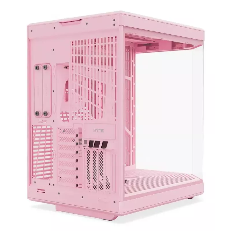 HYTE Y70 Milk Midi Tower PC-Gehäuse, Pink — unterstützt 120/140 mm Lüfter, 2,5 Zoll & 3,5 Zoll Laufwerke, unteres Netzteil, 320×470×470 mm