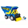 Rubble & Crew, Bark Yard Deluxe Muldenkipper Baufahrzeug mit Lichtern, Geräuschen & Wheeler Action-Figur, Spielzeug für Jungen und Mädchen ab 3 Jahren