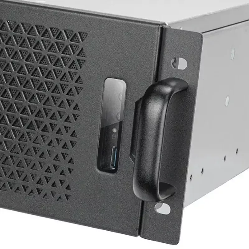 SILVERSTONE SST-RM31 Rack-Servergehäuse — Rack-Formfaktor, Unterstützung für SFX/SFX-L-Netzteile, 2×3,5-Zoll- + 2×2,5-Zoll-Schächte, USB 3.2 Gen1