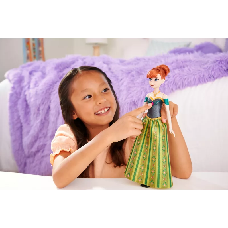 Disney Frozen Singende Anna-Puppe – singt „Zum ersten Mal“ in 4 Sprachen aus dem Film