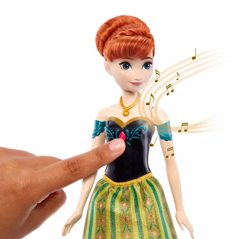 Disney Frozen Singende Anna-Puppe – singt „Zum ersten Mal“ in 4 Sprachen aus dem Film