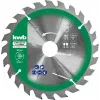 Kreissägeblatt-Set Einhell-KWB 584795, Ø165mm, Bohrung 20mm, 3 Stück für Spanplatten, Hartholz, Sperrholz, Kunststoff, Weichholz