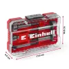 Forstnerbohrer-Set Einhell-KWB 5-tlg., rot/transparent, 1/4 Zoll Schaft, M-CASE (MPN 706003)