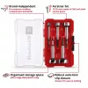Forstnerbohrer-Set Einhell-KWB 5-tlg., rot/transparent, 1/4 Zoll Schaft, M-CASE (MPN 706003)