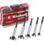 Forstnerbohrer-Set Einhell-KWB 5-tlg., rot/transparent, 1/4 Zoll Schaft, M-CASE (MPN 706003)