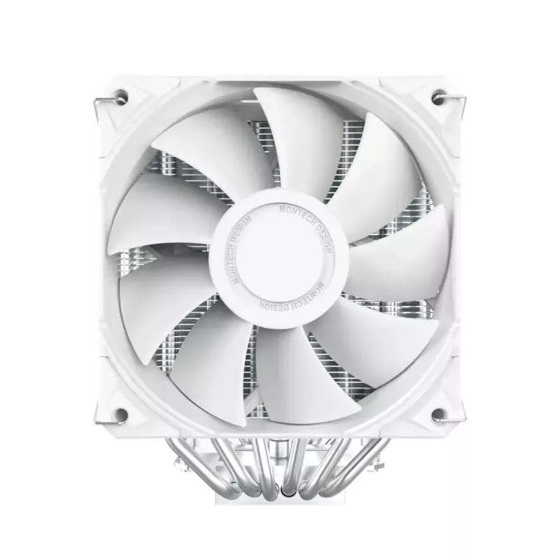 CPU-Kühler Montech NX600 (weiß) mit 120-mm-Lüfter, kompatibler Luftkühler für Desktop-Prozessoren