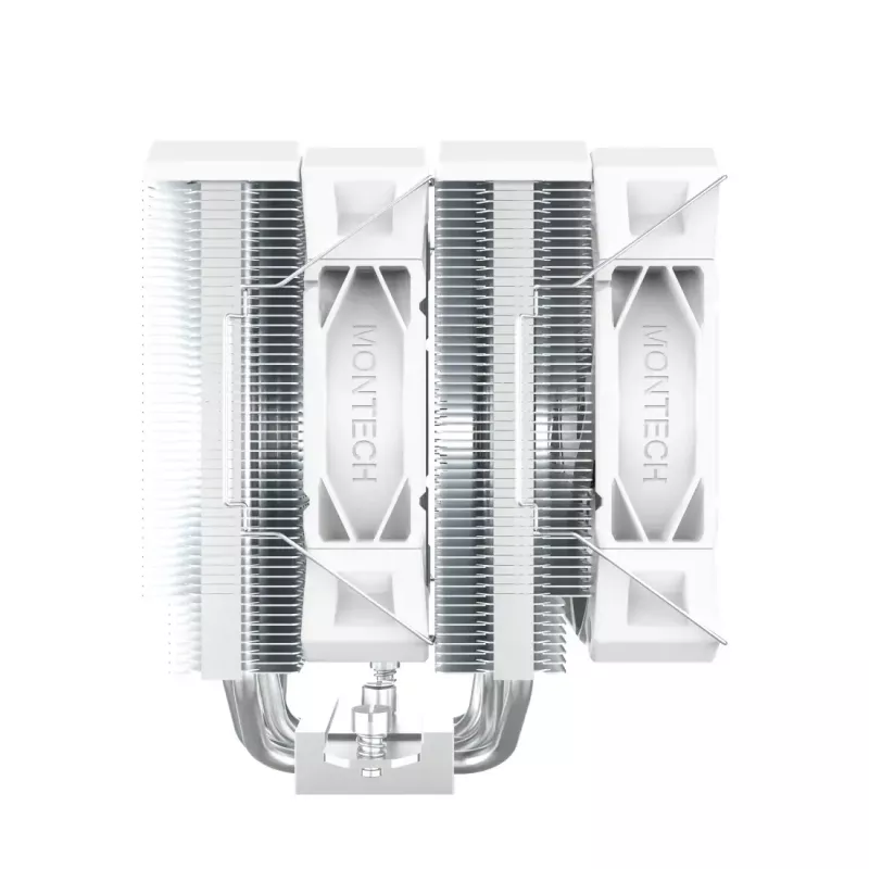CPU-Kühler Montech NX600 (weiß) mit 120-mm-Lüfter, kompatibler Luftkühler für Desktop-Prozessoren