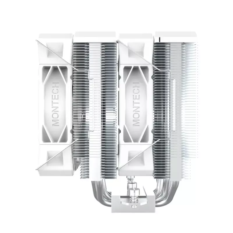 CPU-Kühler Montech NX600 (weiß) mit 120-mm-Lüfter, kompatibler Luftkühler für Desktop-Prozessoren