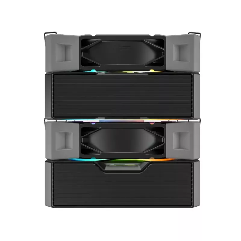 CPU-Kühler Montech NX600 ARGB, schwarz, 120-mm-Lüfter, ARGB-Beleuchtung