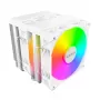 Air CPU cooler Montech NX600 ARGB 120 mm fan, White, 800–2000 RPM, Hydro Dynamic Bearing, supports AM4/AM5/LGA115x/1200/1700