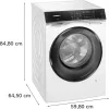 Siemens iQ700 WN54C2A40 Waschtrockner Freistehend Frontlader Weiß