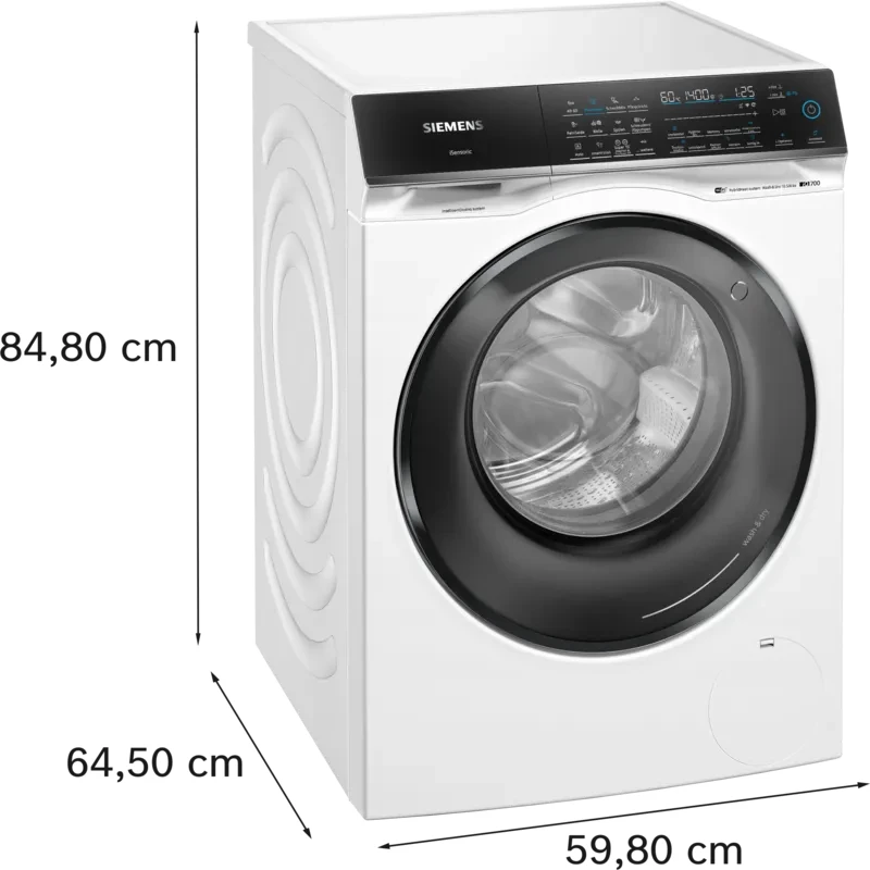 Siemens iQ700 WN54C2A40 Waschtrockner Freistehend Frontlader Weiß