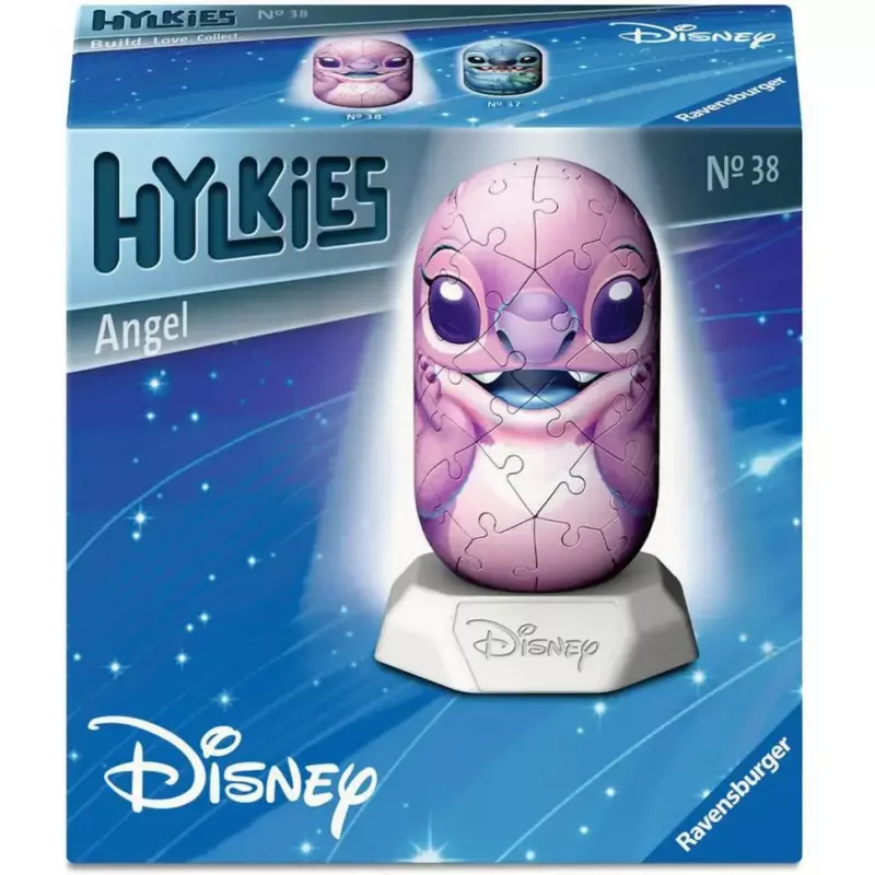 3D Puzzle Ravensburger Disney Stitch - Angel Figur, ineinandergreifende Schaumstoffteile, Modell 12008045
