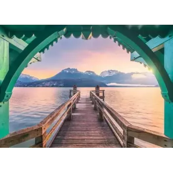 Ravensburger Puzzle Steg am Lac d'Annecy, Frankreich – 1000 Teile, 700 mm Breite