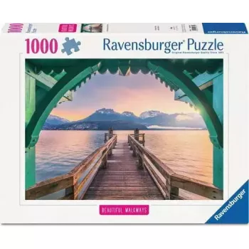 Ravensburger Puzzle Steg am Lac d'Annecy, Frankreich – 1000 Teile, 700 mm Breite