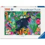 Ravensburger Puzzle Panther im blühenden Dschungel — 3000 Teile, großformatiges Freizeitpuzzle