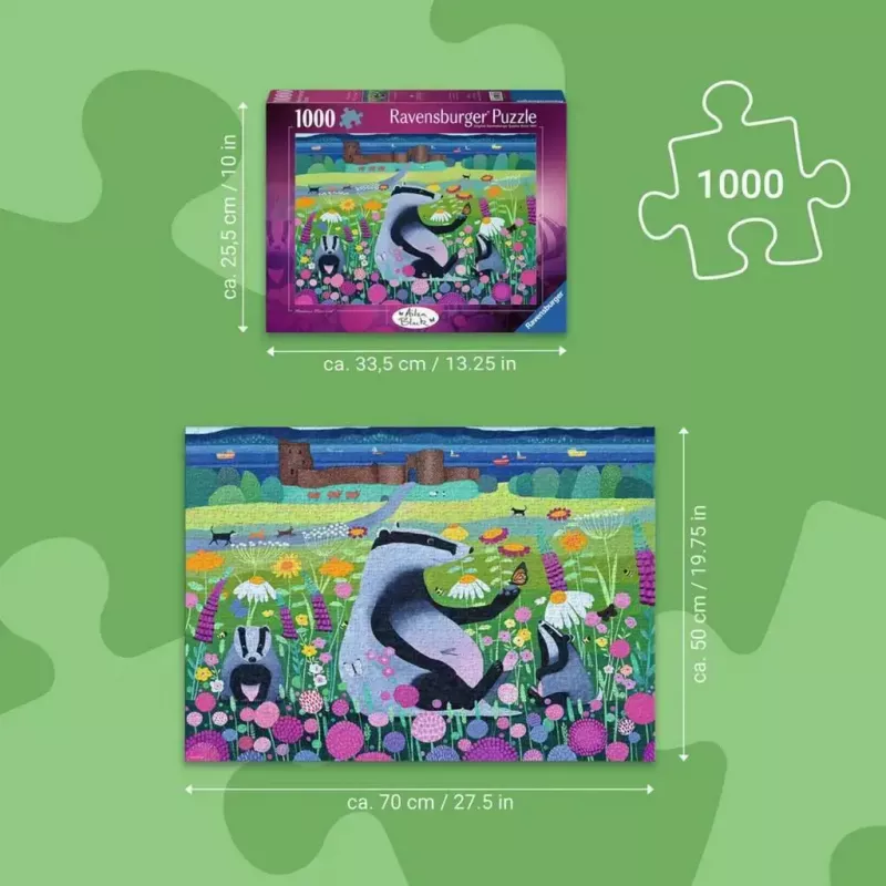 Puzzle Ravensburger Meadow Friends 1000 Teile, Erwachsene/Jugendliche, klassische ineinandergreifende Teile