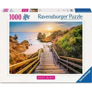 Jigsaw puzzle Ravensburger Stairway to Camilo Beach Portugal, 1000 pieces, 700 mm width