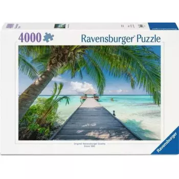 Puzzle Ravensburger Traumstrand auf den Malediven — 4000 Teile, hochwertiges Bild