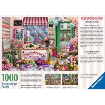 Puzzle Ravensburger Blossoms Flower Shop 1000 Teile, 700 mm Breite